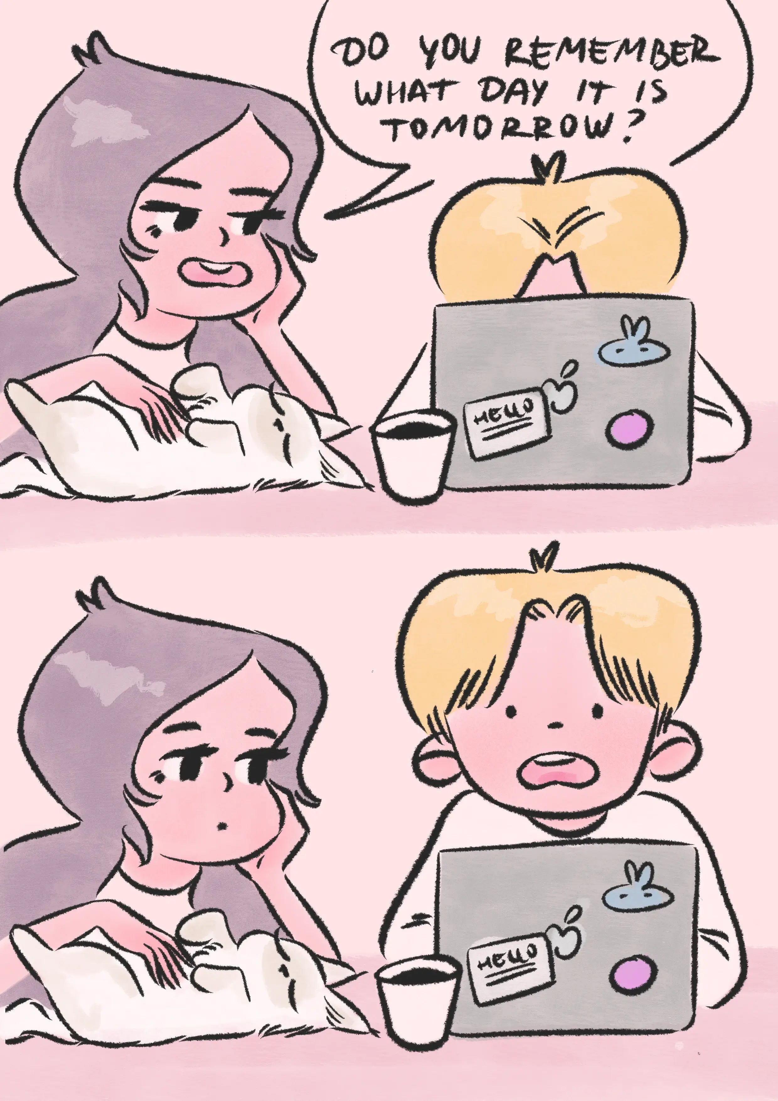 Girl, boy, and the cat - Image 2